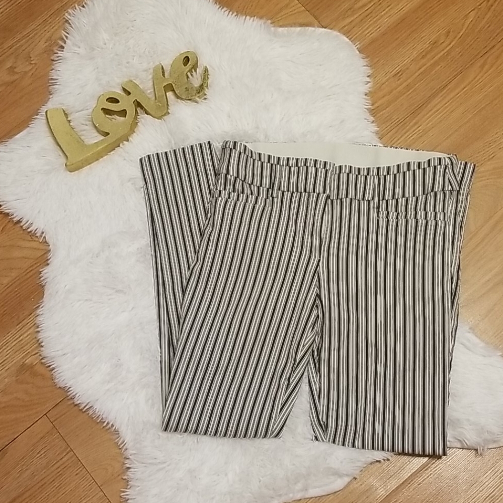 Candie's Striped Audrey Ankle Pants Sz 5